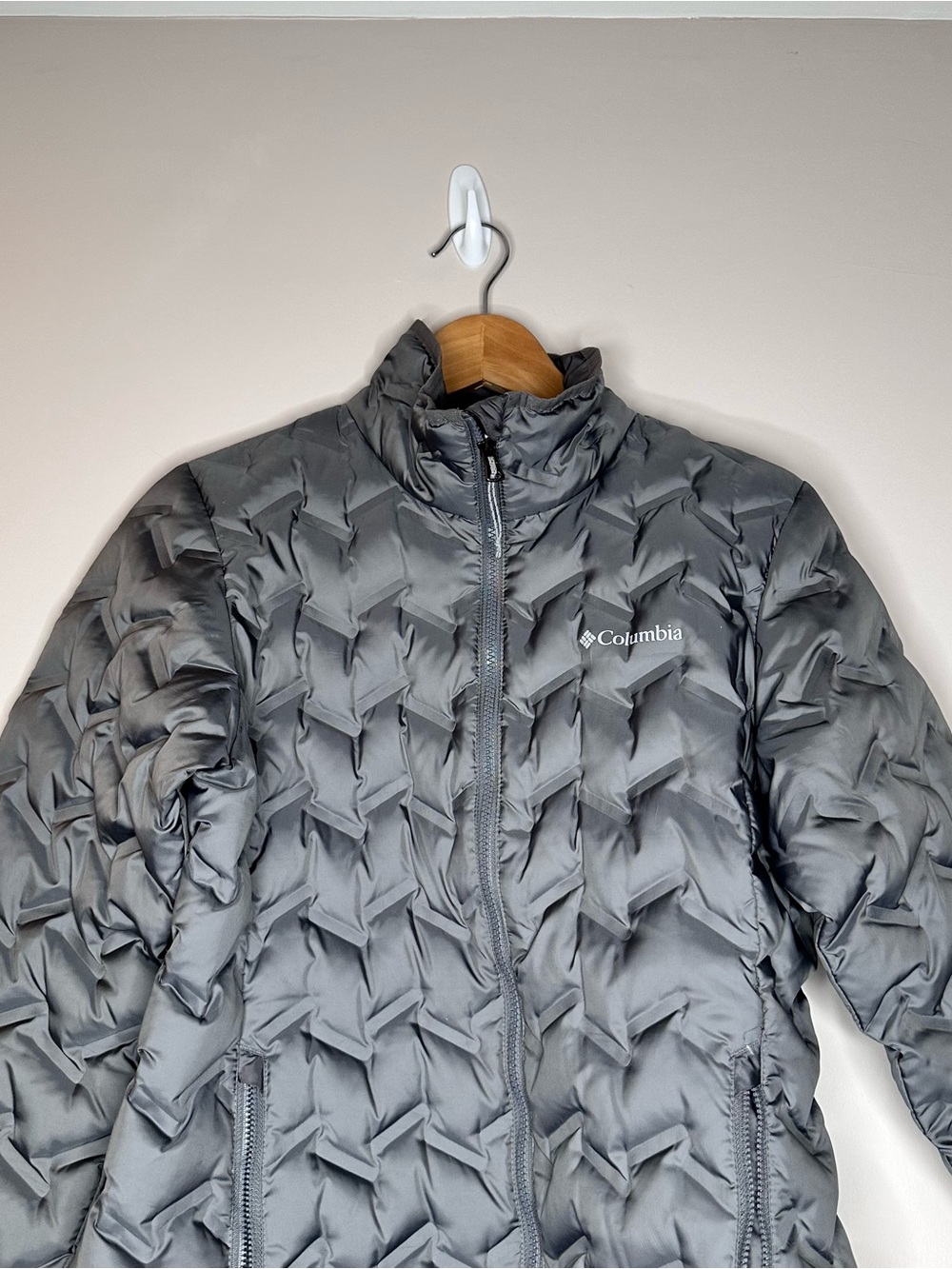 Columbia Women's Grey Down Puffer Jacket Omni-Heat - M - Picture 10 of 10